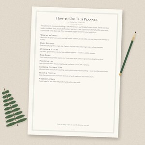 Planificador semanal de ritmos Montessori Waldorf, para niños de 4 a 5 años, cuaderno de registro de la naturaleza (PDF) imagen 7