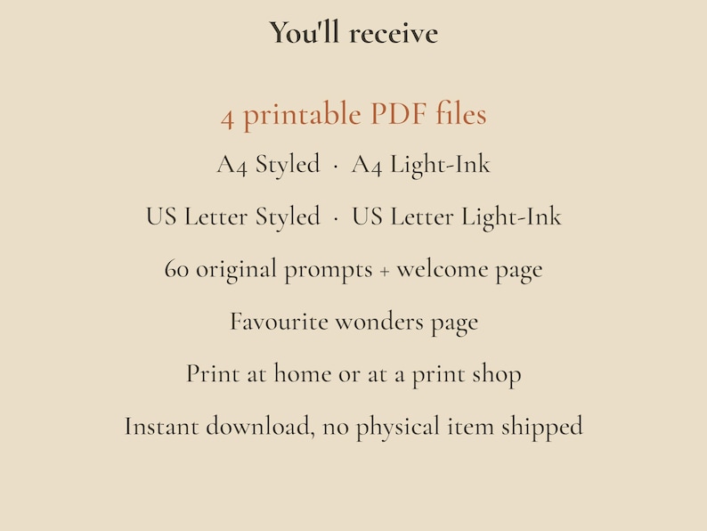 Printbaar dagboek 'Small Wonders', 60 mindfulness-oefeningen voor moeders, 'Cottagecore Slow Living' dankbaarheidsdagboek, A4 & US Letter PDF afbeelding 5