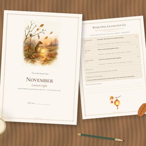 Waldorf Preschool Curriculum November, Martinmas Lantern Story, Gentle Homeschool Ages 3-5 PDF afbeelding 2