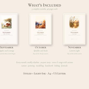 Waldorf Preschool Curriculum Autumn Bundle, September October November, Homeschool Ages 3-5 PDF image 3