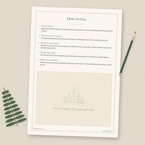 Home Reset Cleaning Planner, Zone-by-Zone Schedule, Family Chore Chart (PDF) image 7