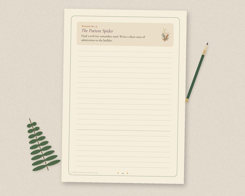 Small Wonders 30-Day Journal, Mindfulness Prompts for Mums, Cottagecore Self Care (Digital Download) image 9