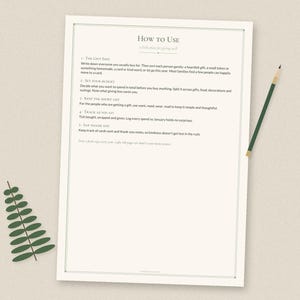 Julklapps- och budgetspårare, avsiktlig julklappsutgiftslogg (PDF) bild 7