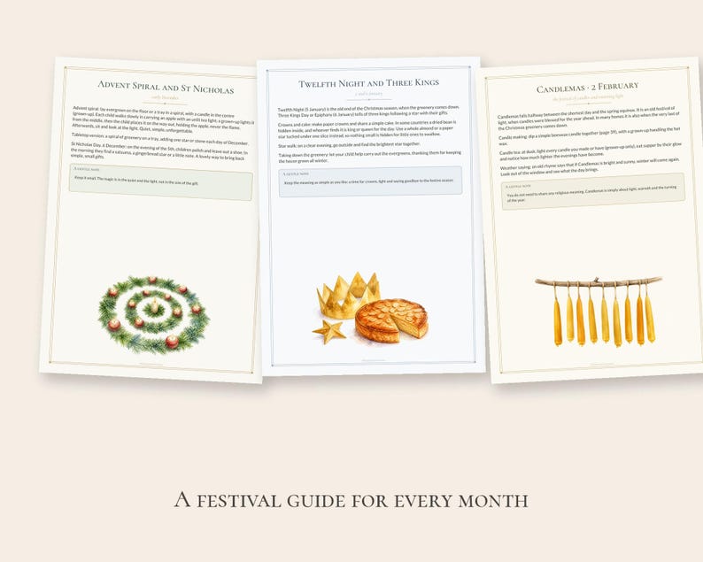 Waldorf Preschool Curriculum Winter Bundle, December January February, Homeschool Ages 3-5 PDF image 6
