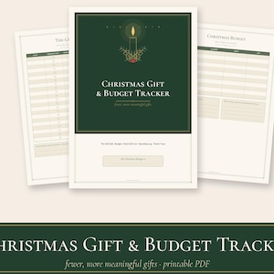 Julklapps- och budgetspårare, avsiktlig julklappsutgiftslogg (PDF) bild 2