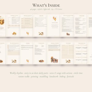 Waldorf Preschool Curriculum November, Martinmas Lantern Story, Gentle Homeschool Ages 3-5 PDF afbeelding 3
