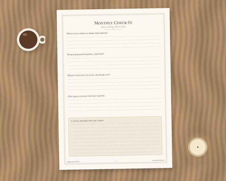 Home Reset Cleaning Planner, Zone-by-Zone Schedule, Family Chore Chart (PDF) image 10