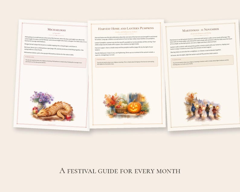 Waldorf Preschool Curriculum Autumn Bundle, September October November, Homeschool Ages 3-5 PDF image 6