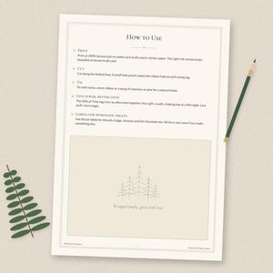 Vintage Botanical Christmas Gift Tags, Forest Jar Labels, Gifts of Time Coupons (PDF) image 7
