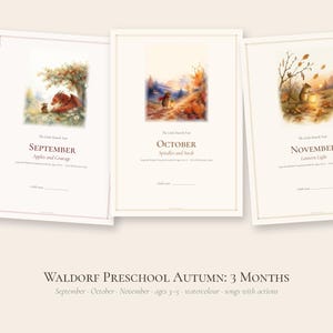 Waldorf Preschool Curriculum Autumn Bundle, September October November, Homeschool Ages 3-5 PDF image 2