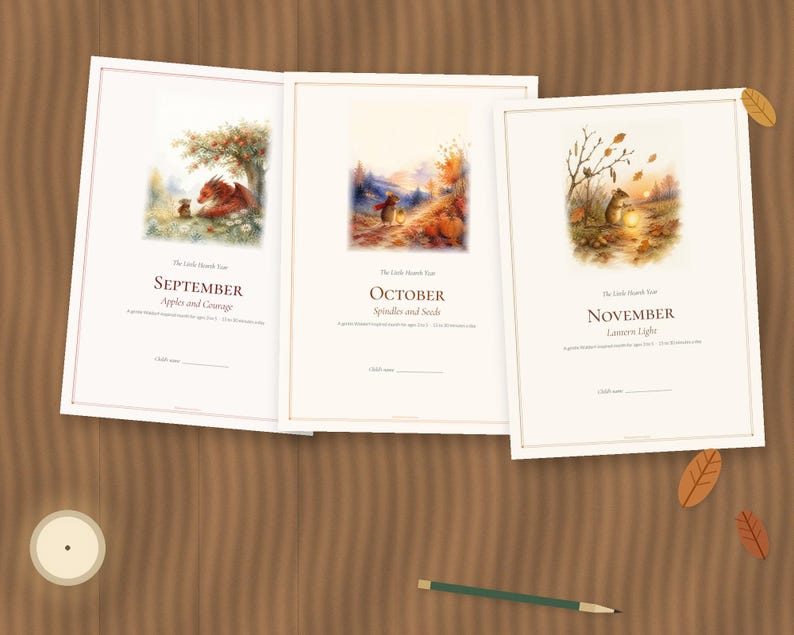Waldorf Preschool Curriculum Autumn Bundle, September October November, Homeschool Ages 3-5 PDF image 1