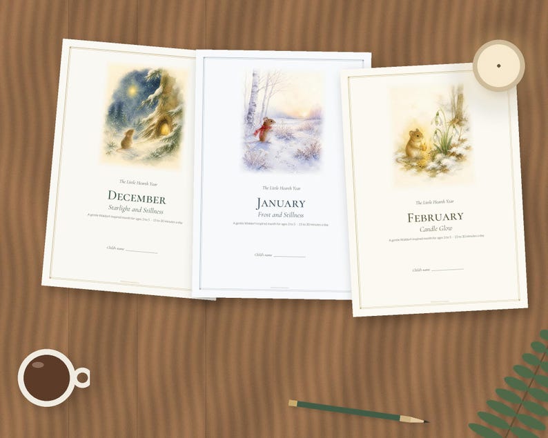 Waldorf Preschool Curriculum Winter Bundle, December January February, Homeschool Ages 3-5 PDF image 1