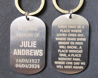 Stainless Steel Custom Made Key Ring