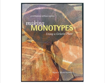 2000s Nancy Marculewicz Making Monotypes Using a Gelatin Plate Printmaking