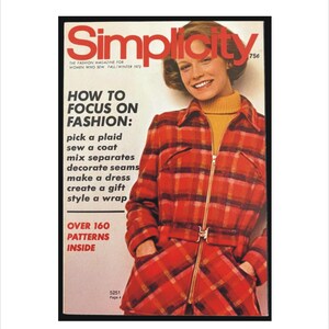 1972 Fall Winter Simplicity Magazine 192 pages Patterns Fashion Catalog