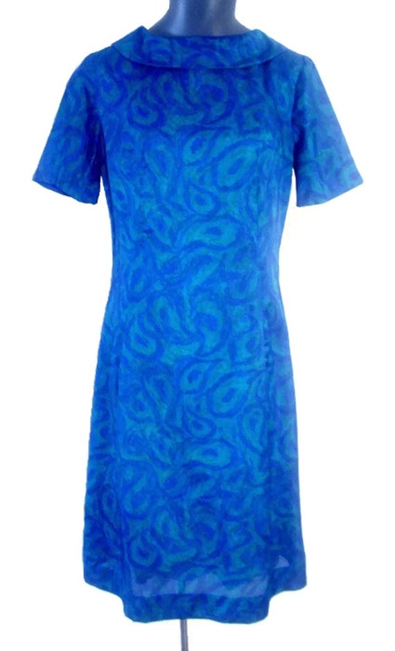 Baby Cord Shift Dress Vintage Paisley