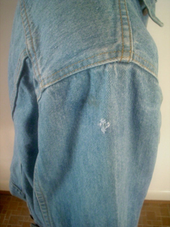 1970s Size 48 L Mens Denim Trucker Jacket Levi's 71506 0214