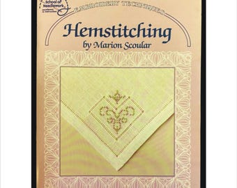 1989 Marion Scoular Hemstitching Book Embroidery Techniques American School of Needlework 3403 Not A Copy