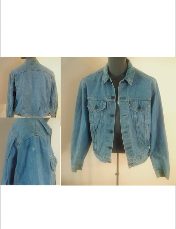 【着画有り】Levi's 70s denim jacket talon 🚨🔥Vintage 70s Talon Zip Levi's Sherpa Jacket Size L White