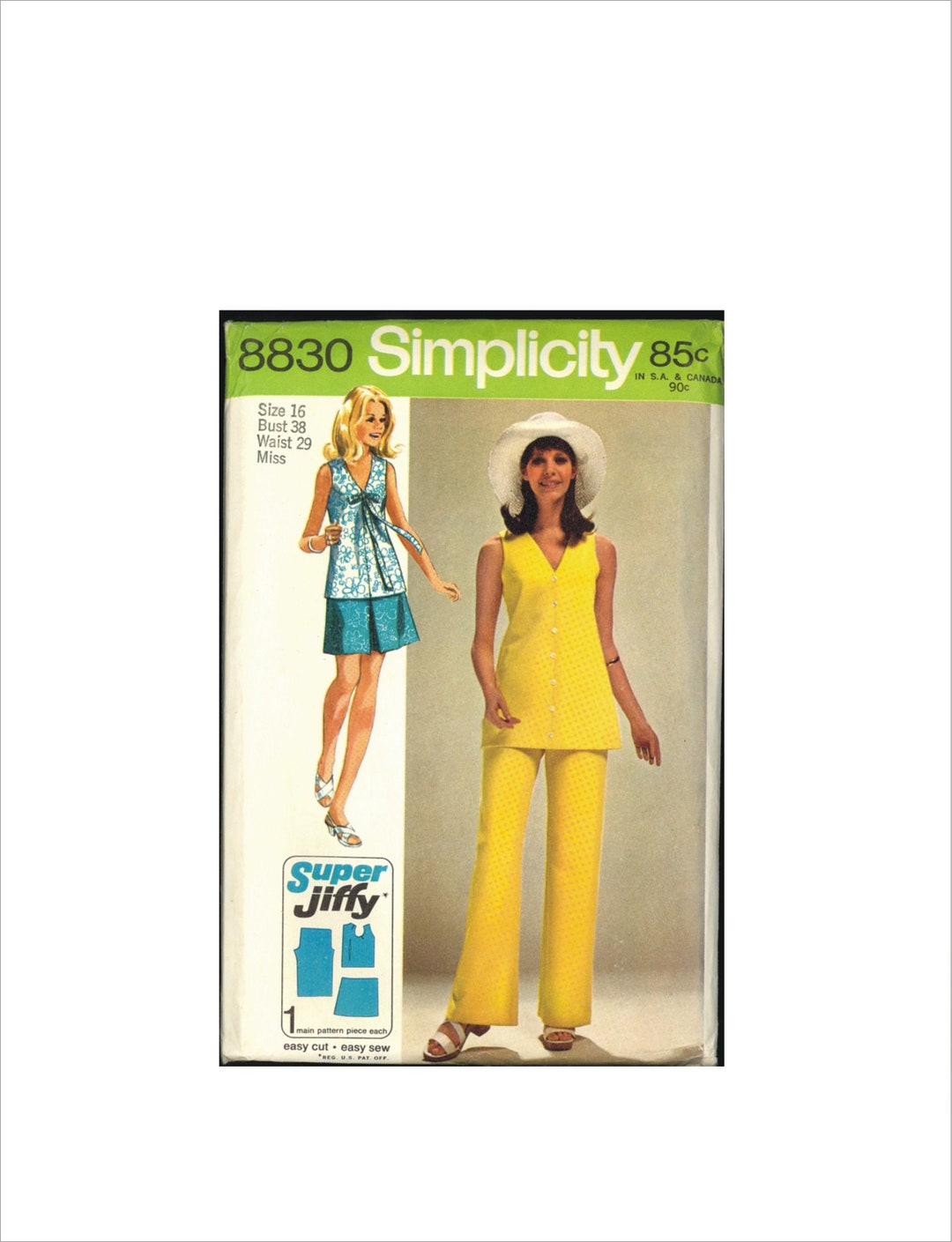 vintage an・an no.38 Simplicity 7722 Complete Uncut Factory Folds Vintage 90s
