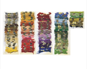 Mixed Lot 187 Skeins Cotton Embroidery Floss Most are DMC, a few  J&P Coats Others New Used