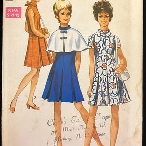 1970's Mail Order Yoked Cape Pattern - Bust 34-36