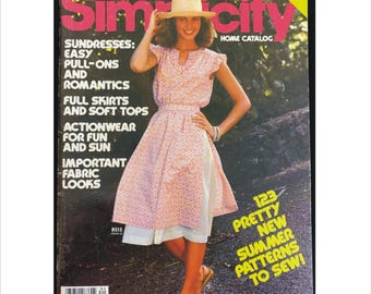 Summer 1978 Simplicity Home Catalog 96 Pages Vintage 1970s Sewing Pattern Fashion Research How-To