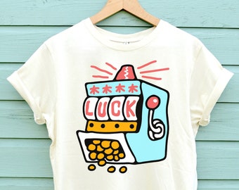 Luck Fruit Machine Shirt, Aesthetic Shirt, Trending Shirt, Tumblr Clothing, Premium Cotton Ready To Ship In Two Days