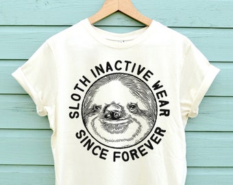 Sloth Shirt Sloth Tshirt Sloths Graphic Tee T-Shirts Sloth Print Tees Sloth Lover Tshirt Gifts