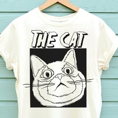 Super Soft Mens Cat Shirt Available in Two Colours This Cat Etsy