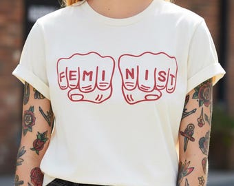 Empowering Feminist Shirt in Soft Combed Cotton In Three Colours