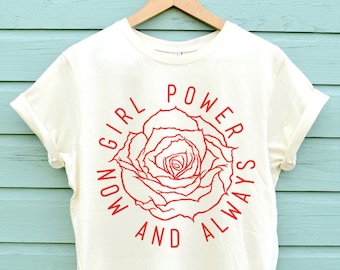Girl Power, Feminist T-Shirt, Rose Shirt, Feminist Shirt, Feminist Gift, Feminist, Feminist Shirt, Tees, Feminism, Girl Boss, Graphic Tee,