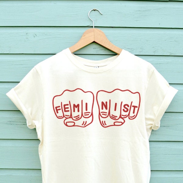The feminist t-shirt has landed, Super soft combed cotton available in three colours and ships within two days, GRL PWR