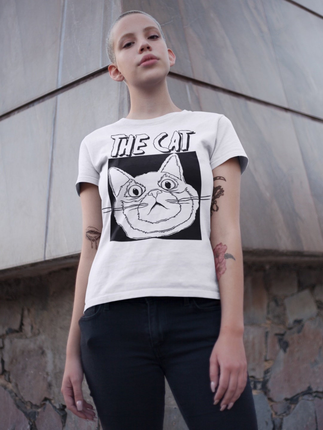 Cat Shirts Womens Tshirt Cat Graphic Shirts Womens Cat Tee Gift for Her ...