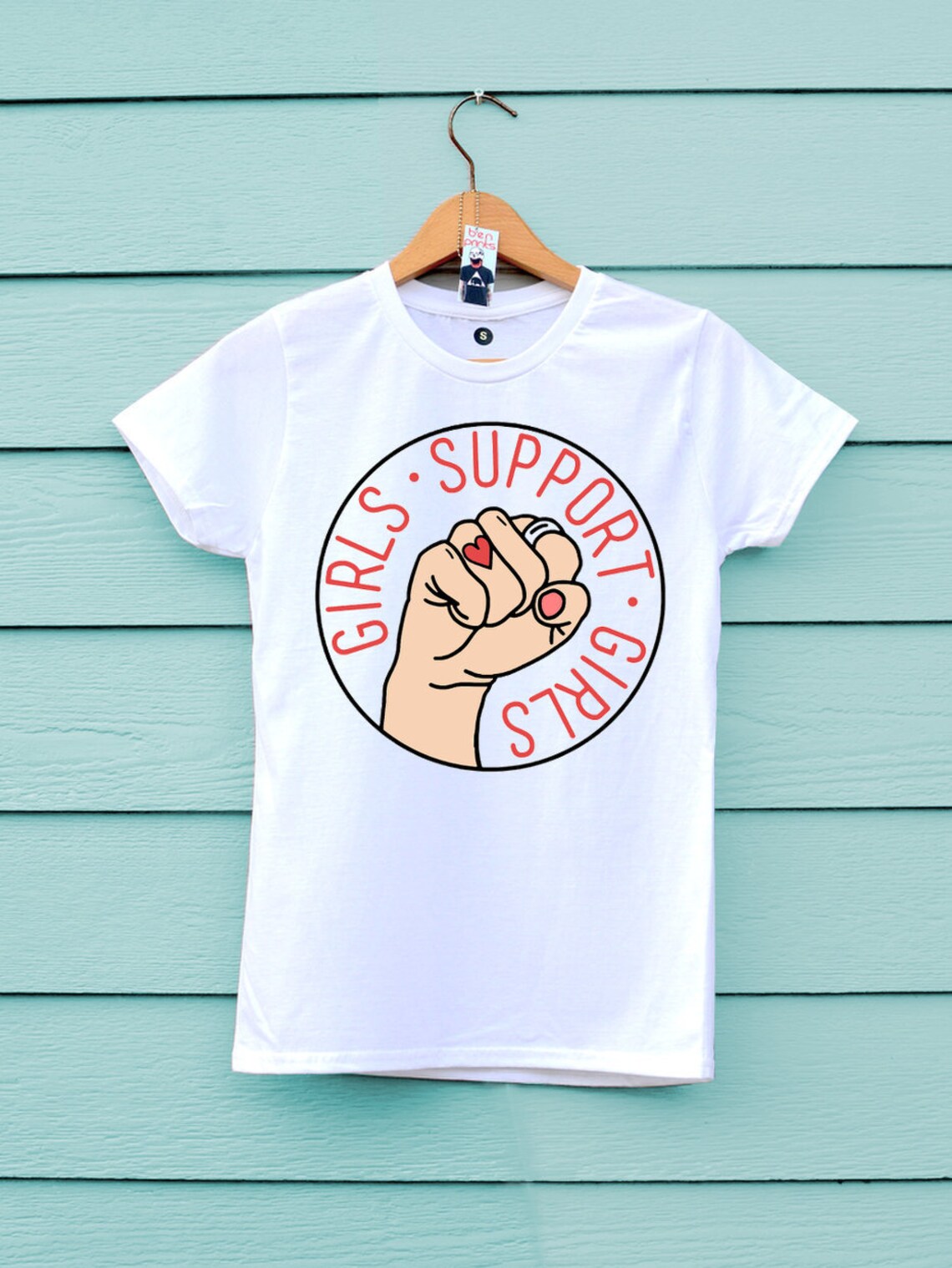 Girls Support Girls Soft Cotton Tshirt This Feminist Tshirt Etsy UK