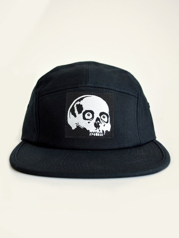 Snapback Skull Patch Baseball Cap Skull Print Dad Hat | Etsy