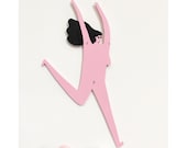 Running Lady - Wooden Wall Hanging