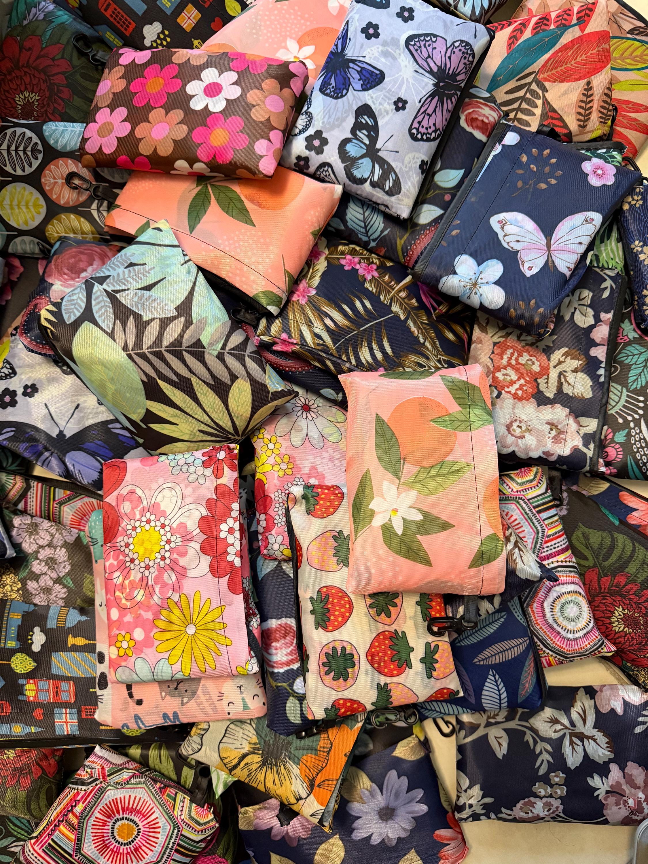 Reusable Shopping Bags Foldable | 3 Random Bags | 18x20 Inches - Etsy