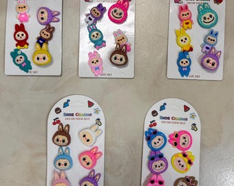 Set of 6 Kawaii The Monster Shoe Charm | Crocs Backpacks & More | 10 Options