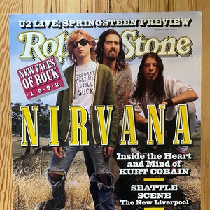 Nirvana Rolling Stone promo poster - iconic