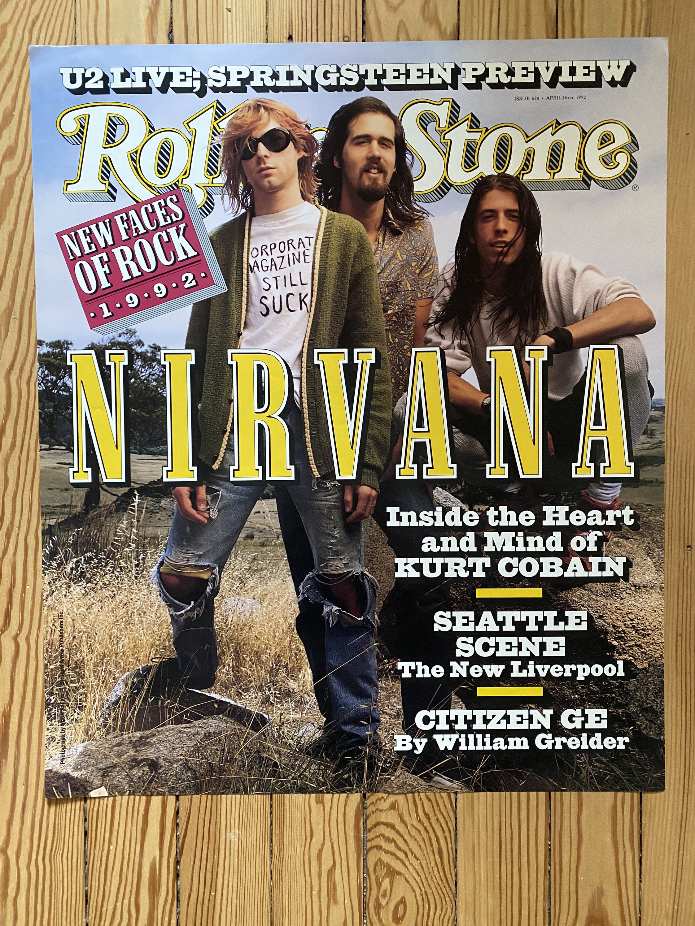 Nirvana Rolling Stone Promo Poster - Iconic - Etsy