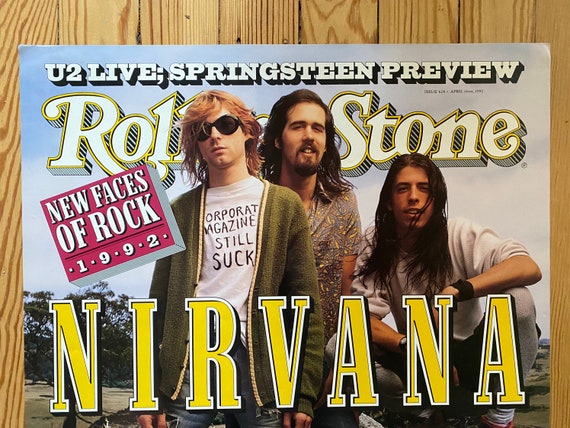 Nirvana Rolling Stone Promo Poster - Iconic - Etsy Australia