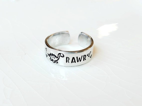 etsy dinosaur ring