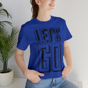 Lets Go Falcons - School Spirit Wear - Teacher Shirt Gift School Pride Apparel Team Mascot Unisex Jersey Short Sleeve Tee