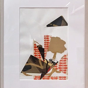 Repurposed Failure no.6 - mixed media collage, original art, fine art, work on paper, abstract art, modernist, framed artwork