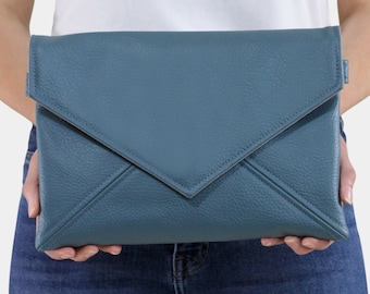 Premium Clutch Wallet Shoulder Bag for Women Girls Wedding Evening Clutch Bag with Removeable Shoulder Strap Line Pattern Clutch Purses Handbag Blue Ladies