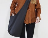 ショルダーバッグ・ポシェット CITYBREEZE Vegan leather big hobo bag_BLACK citybreeze☆韓国☆人気☆Vegan Leather Big Hobo Bag 2色