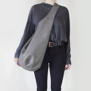 Große Hobo Tasche - Umhängetasche • Beste Freundin Geschenk • Vegan Tasche - hochwertiges Kunstleder • Hippie Hobo Tasche, Schulter & Crossbody Handtasche