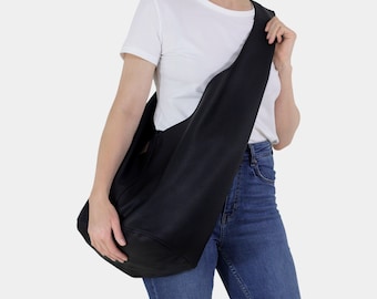 Slutchy bag - black hobo bag - vegan handbag | Gifts for women