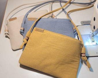 Mini crossbody mustard bag, Small clutch bag, simple purse, Phone shoulder bag, Compact Vegan handbag, Gift for bridesmaid, Evening bag